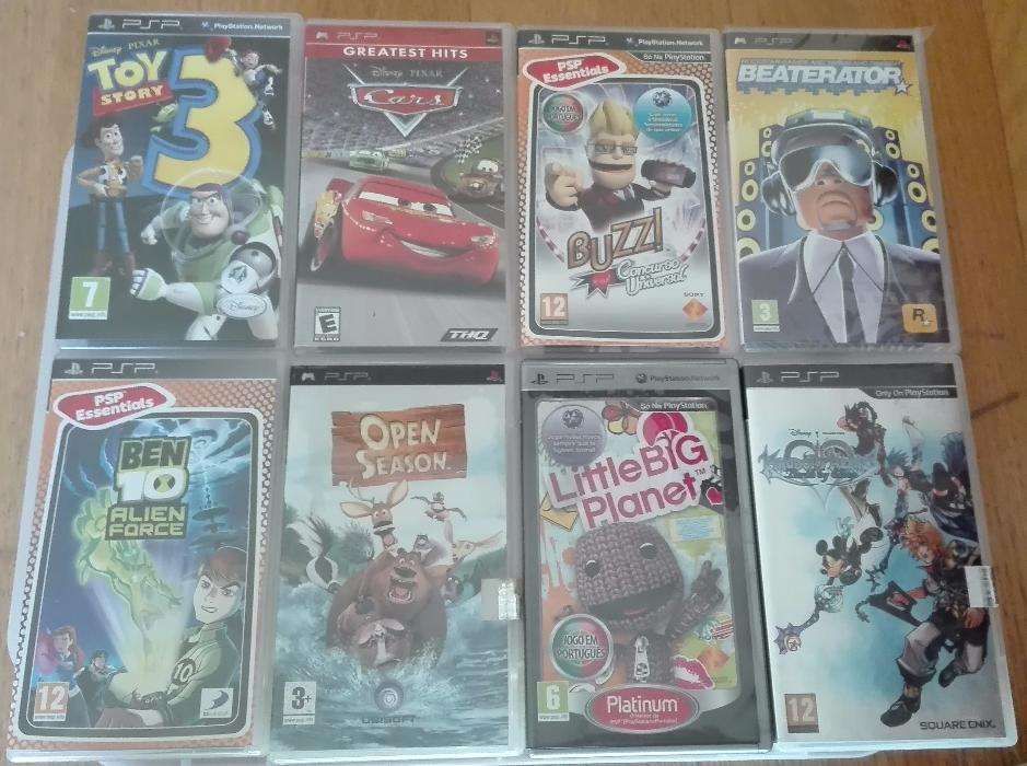 PSP Jogos Filmes Acessórios