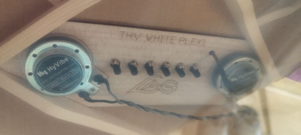 Lag GLH THV PLEXI-WHT Smart Guitar Tramontane Hyvibe Special Edition