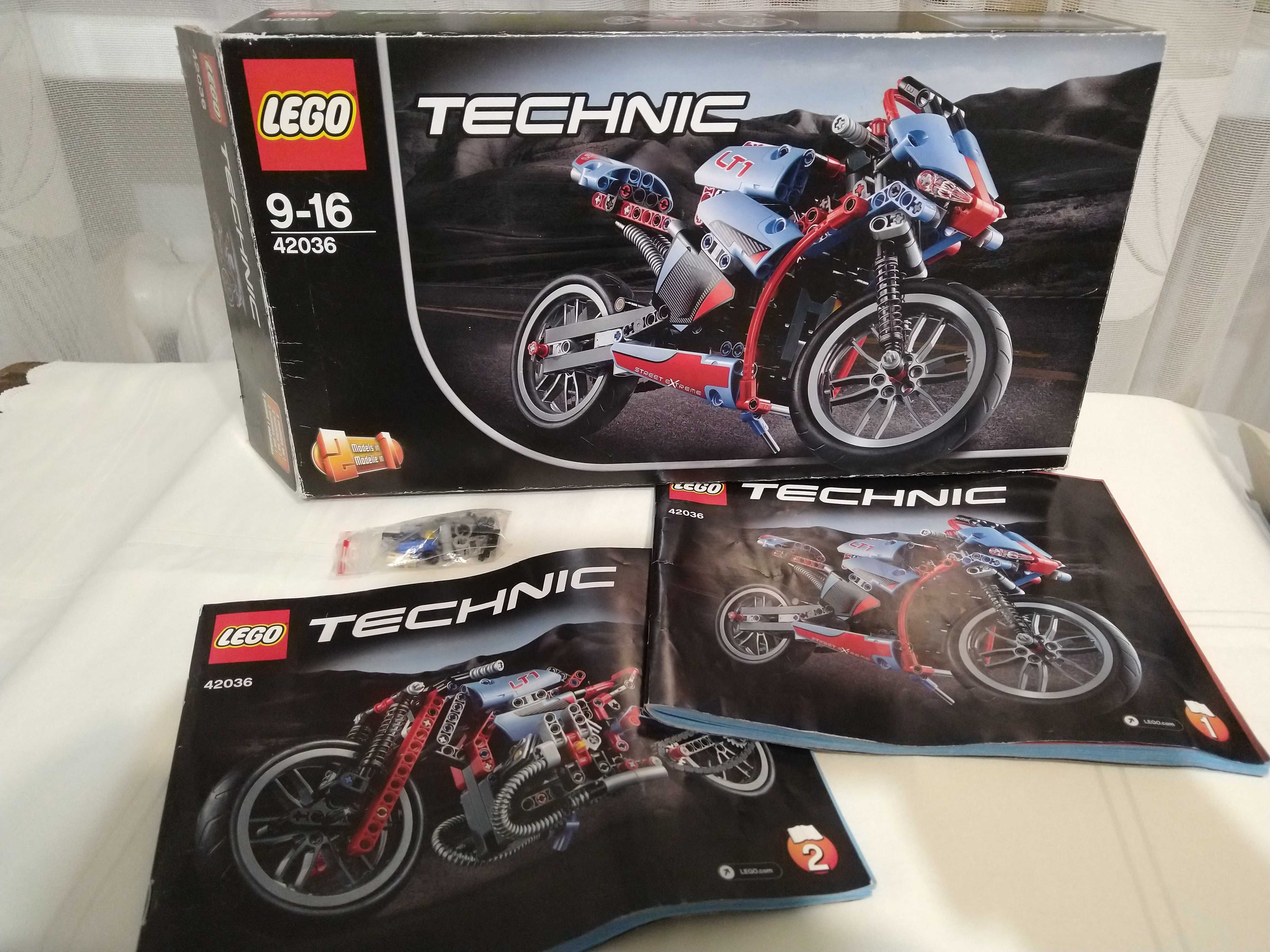 Lego technic 42036 motocykl miejski