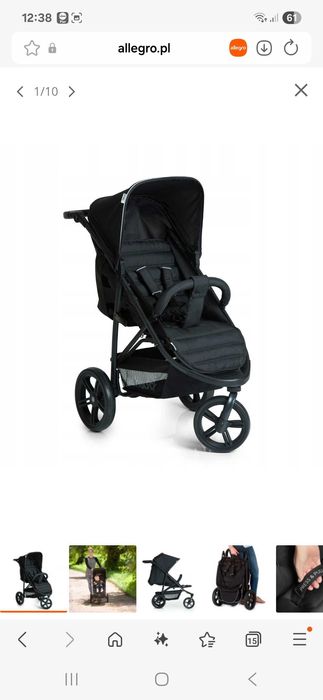 Wózek spacerówka 3 kołowa.