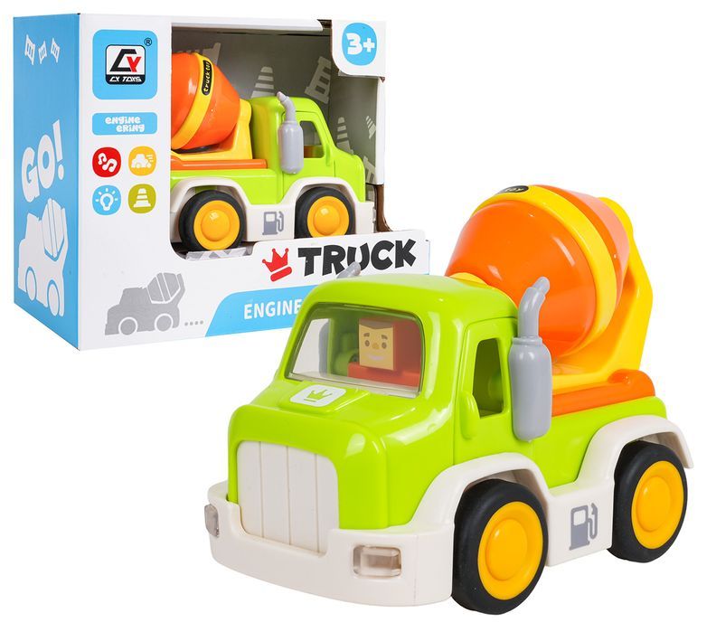 Autko Betoniarka Z Funkcją Dźwięku I Świateł