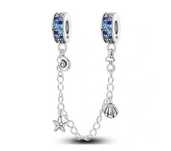 Łańcuszek zabezpieczający charms muszle  srebro 925 do pandora