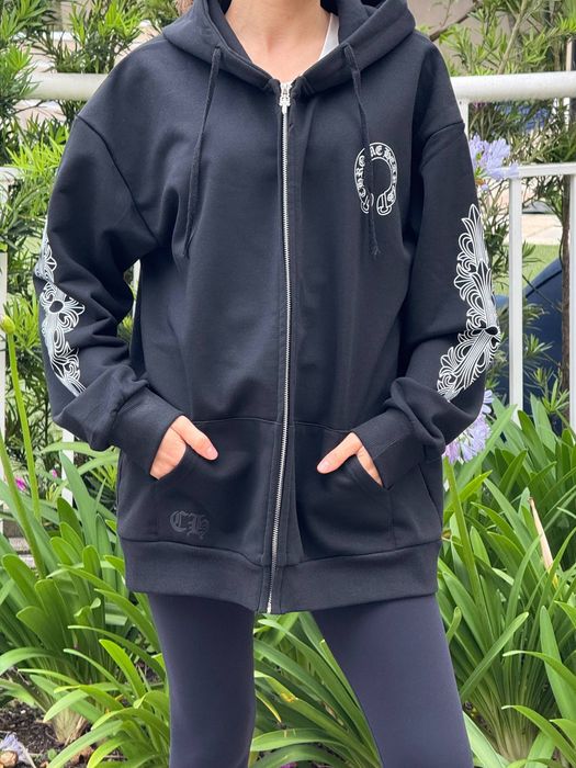 CHROME HEARTS зип худи черное L/нове чорне худі /якicть 100%/унисекс