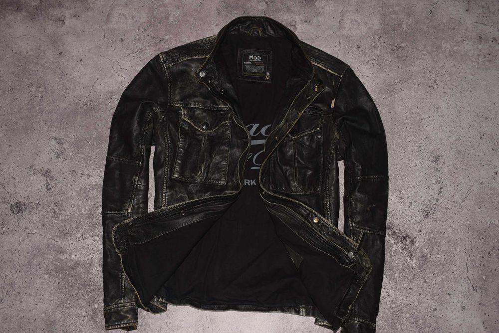 M.O.D. Leather Vintage Jacket (Чоловіча Шкіряна Мужская Кожаная Куртка
