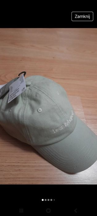 Czapka z daszkiem jasno-zielona-khski  H&M