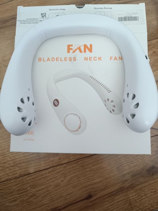 Wentylator przenośny na szyję przenośny przez USB 3000mAH