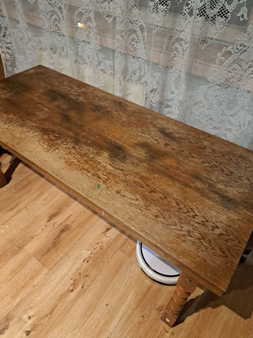 Stół rozķładany i podwyższany drewniany do renowacji