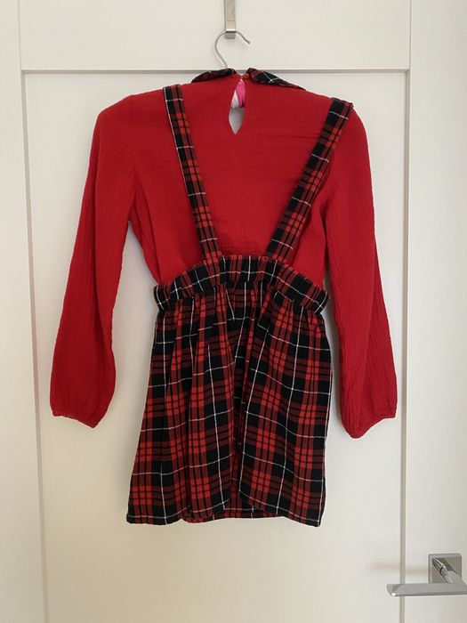 Świąteczny komplet bluzka i spódniczka