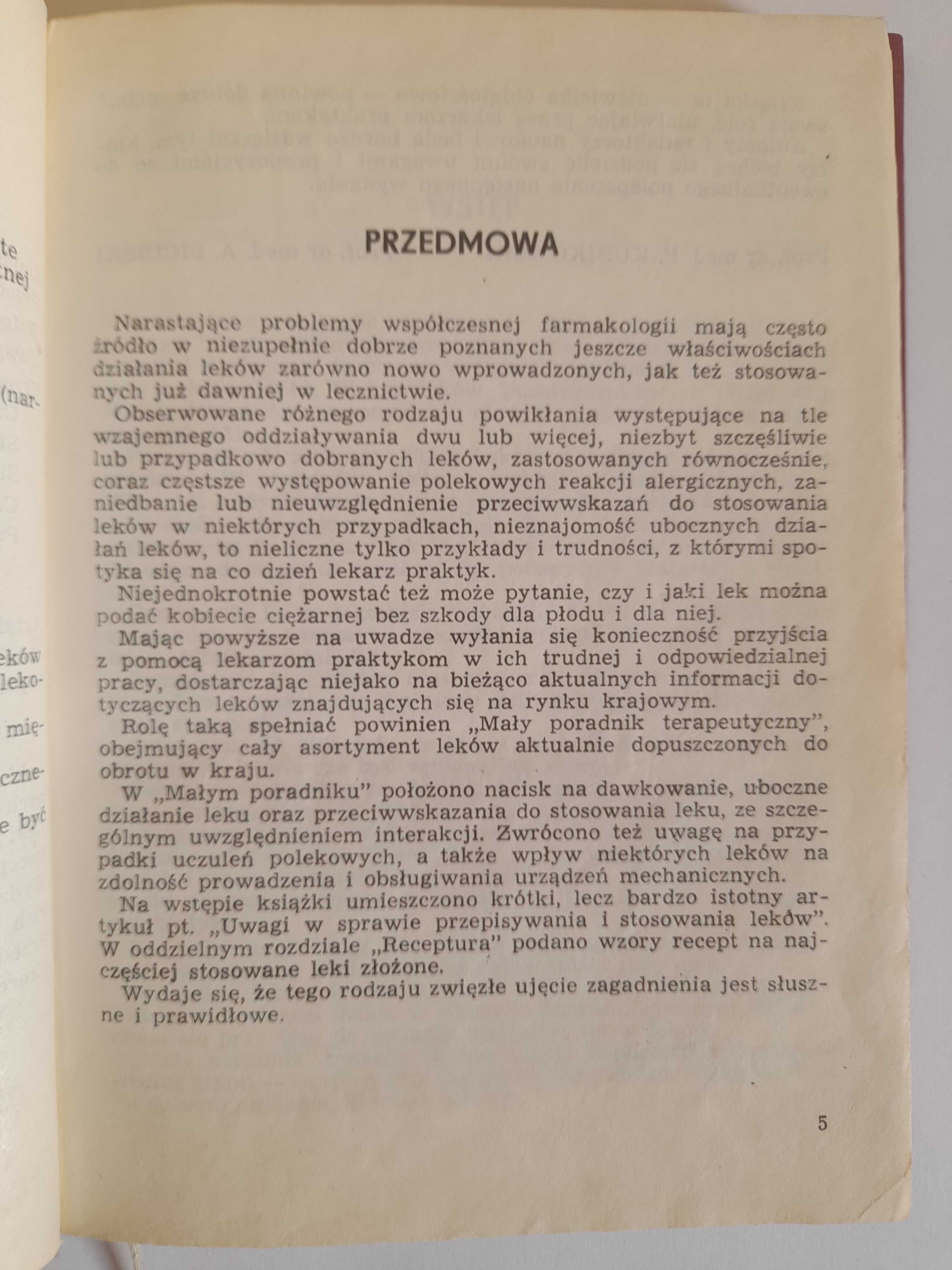 Mały poradnik terapeutyczny 1977