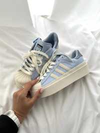 Кросівки жіночі Adidas Superstar Bonega Blue Cream 36-40