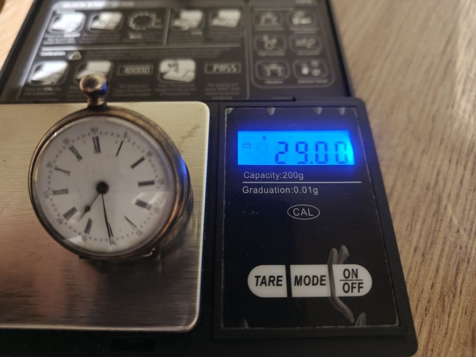 Srebrny stary zegarek pr 800