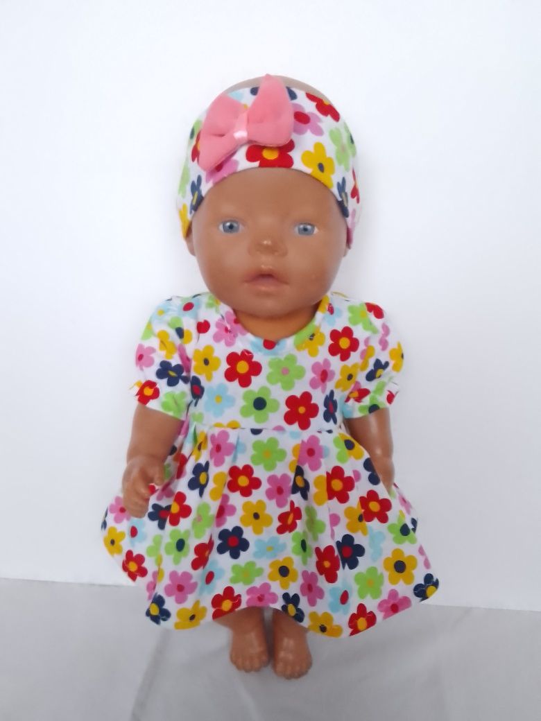 Sukienka dla lalki 42-45 cm takiej jak baby Born