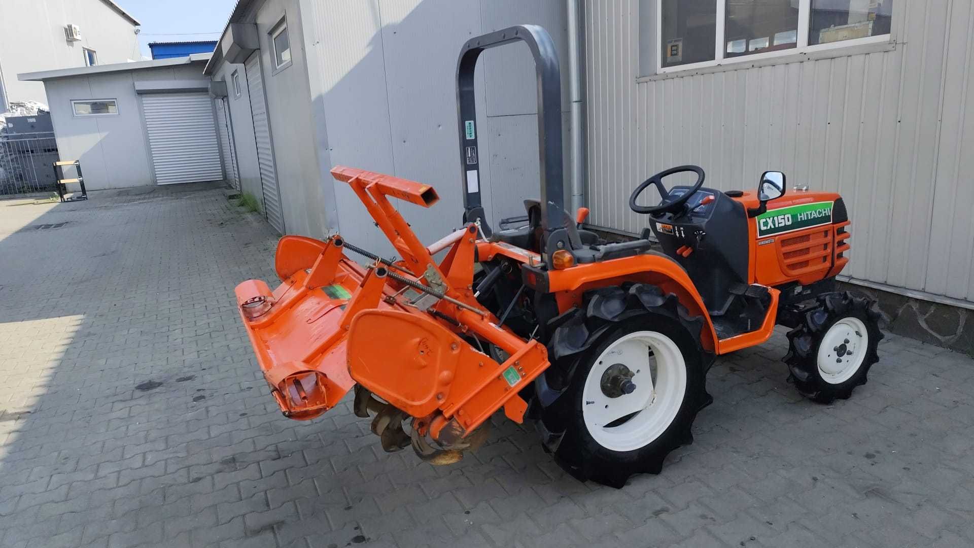 Japoński traktorek Hinomoto CX150  z glebogryzarką 4x4 15 km