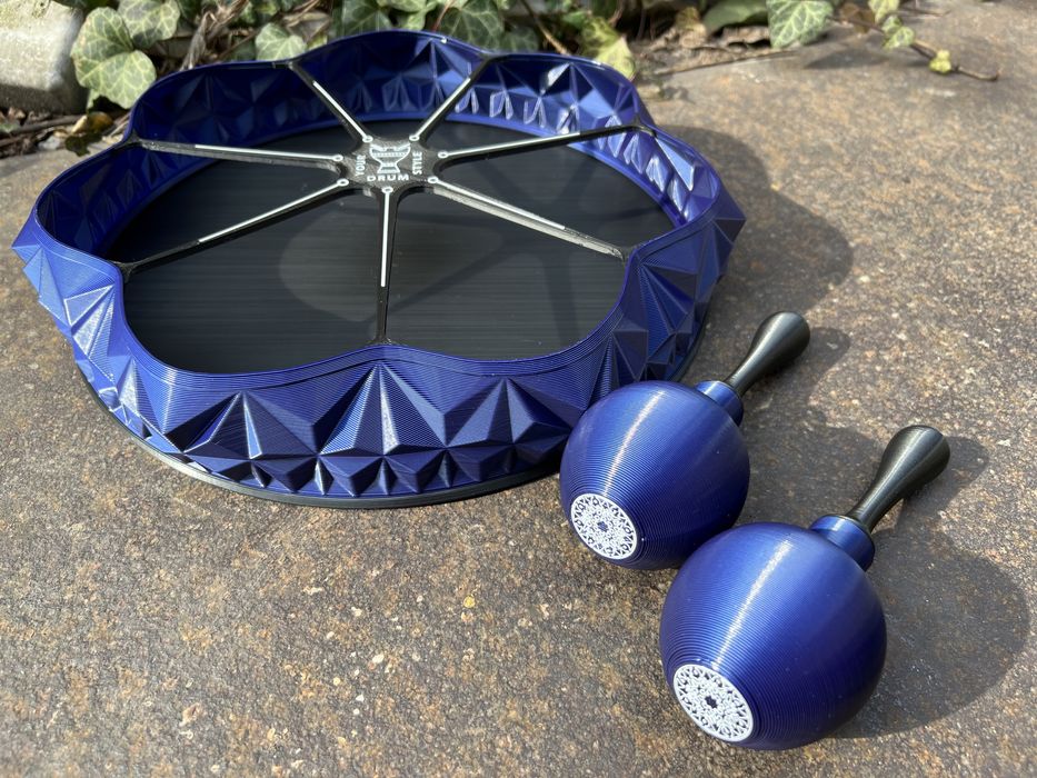 Бубен Шаманский Zodiak, цветок жизни, Маракасы