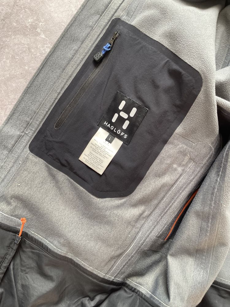 Мужская ветровка Haglofs gore tex softshell.