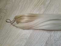 Kitka doczepiana kucyk włosy syntetyczne clip in blond dł 60 cm