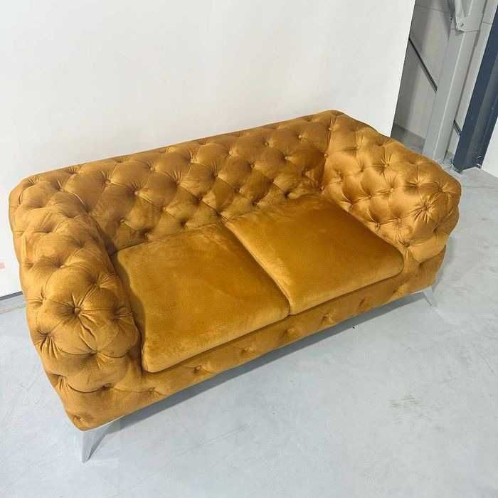 Sofa pikowana chesterfield TEO 2 osobowa GLAMOUR Wysyłka 48h