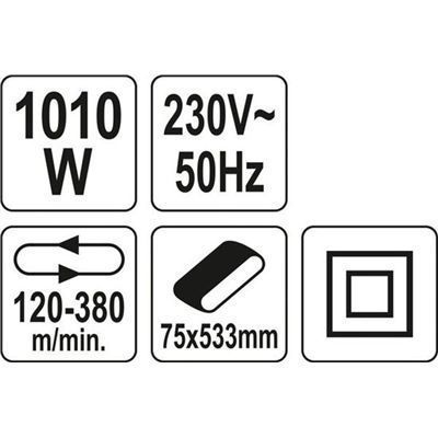 Szlifierka Taśmowa 1010W 75X533Mm Yato