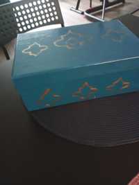 Pudełko na bibeloty. Koniczyna marokańska. Ręcznie malowane.