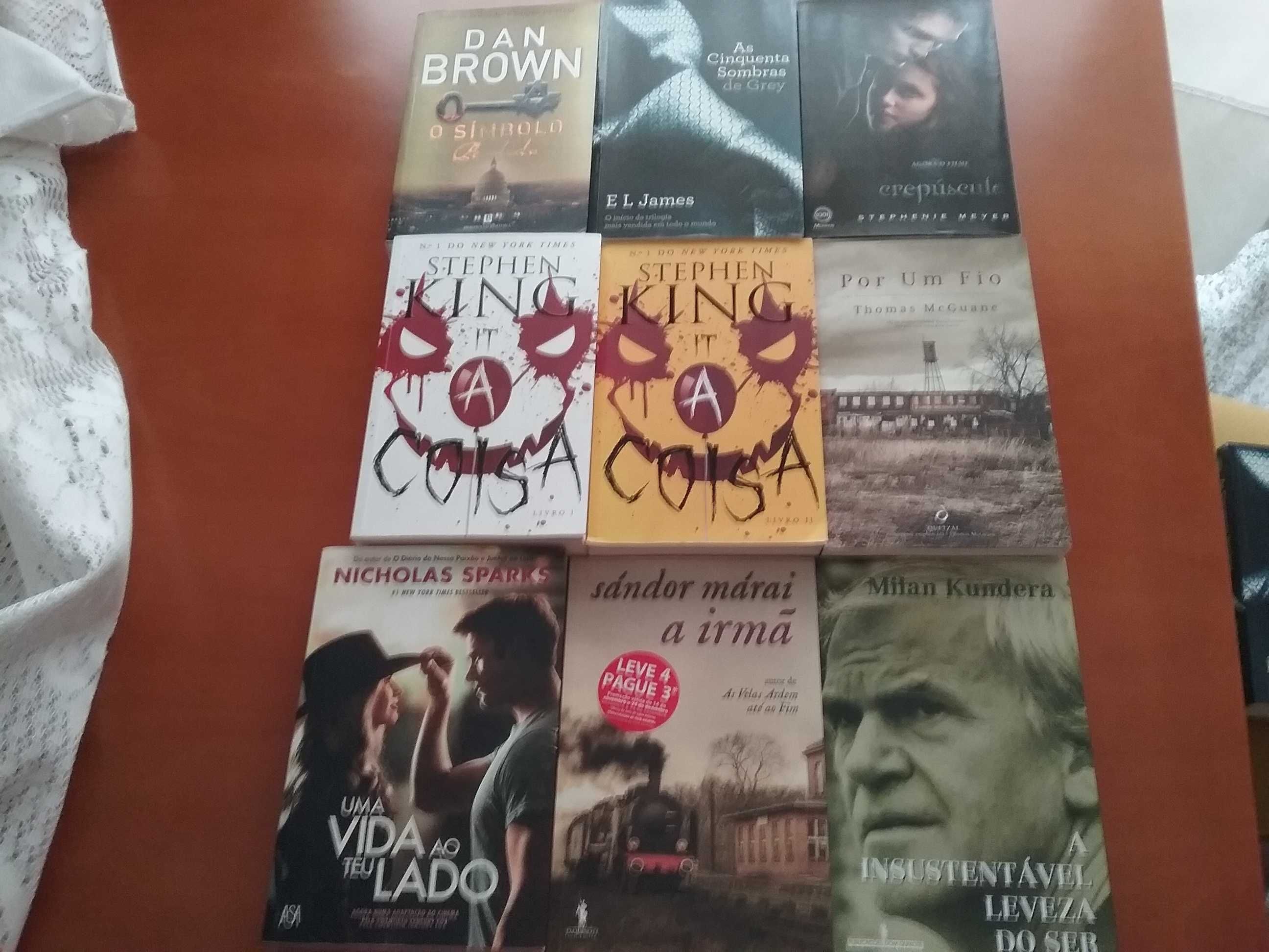 Stephen King Dan Brown Nicholas Sparks e outros livros