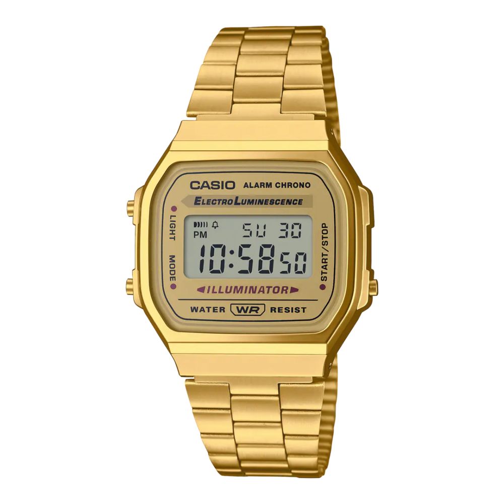 Casio vintage dourado 3298 a168