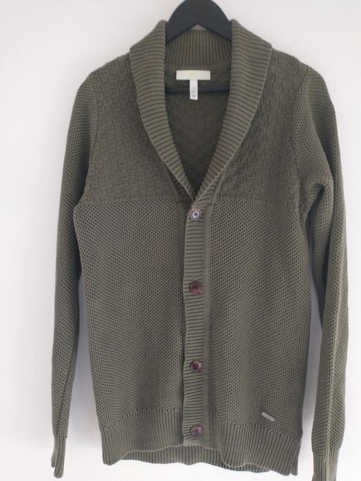 Męski sweter kardigan. ADIDAS. Rozmiar M.