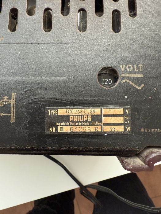 Radio lampowe Philips BX253U/89 - lata 50