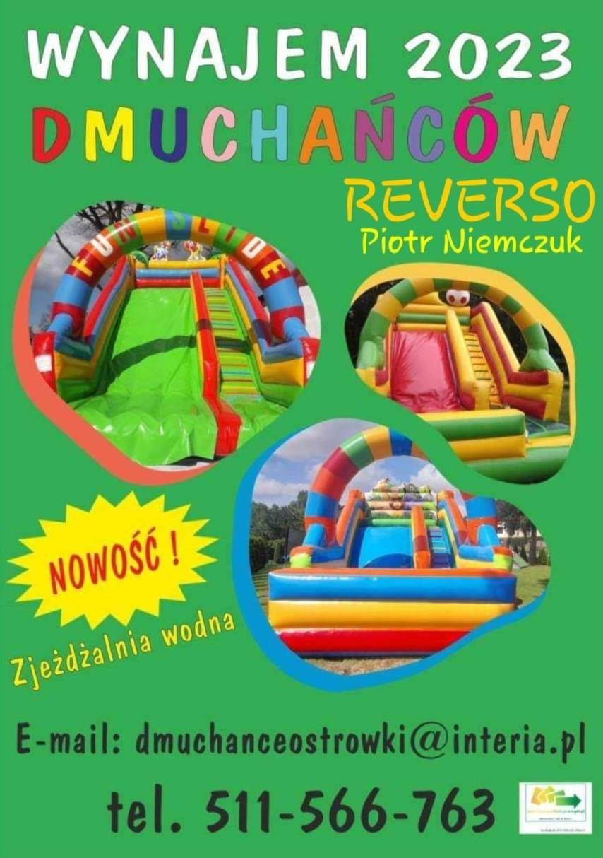 Wynajem dmuchańców zjeżdżalnia  zamek dmuchaniec