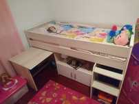 CAMA COMPACTA Beliche com Secretária 90X190