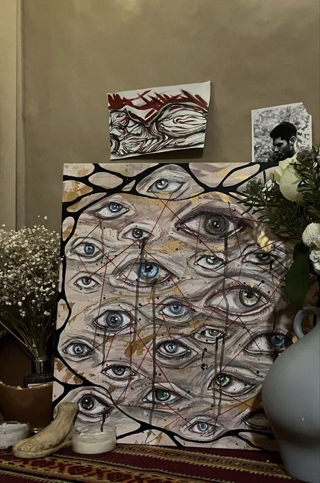 Картина виконана акрилом