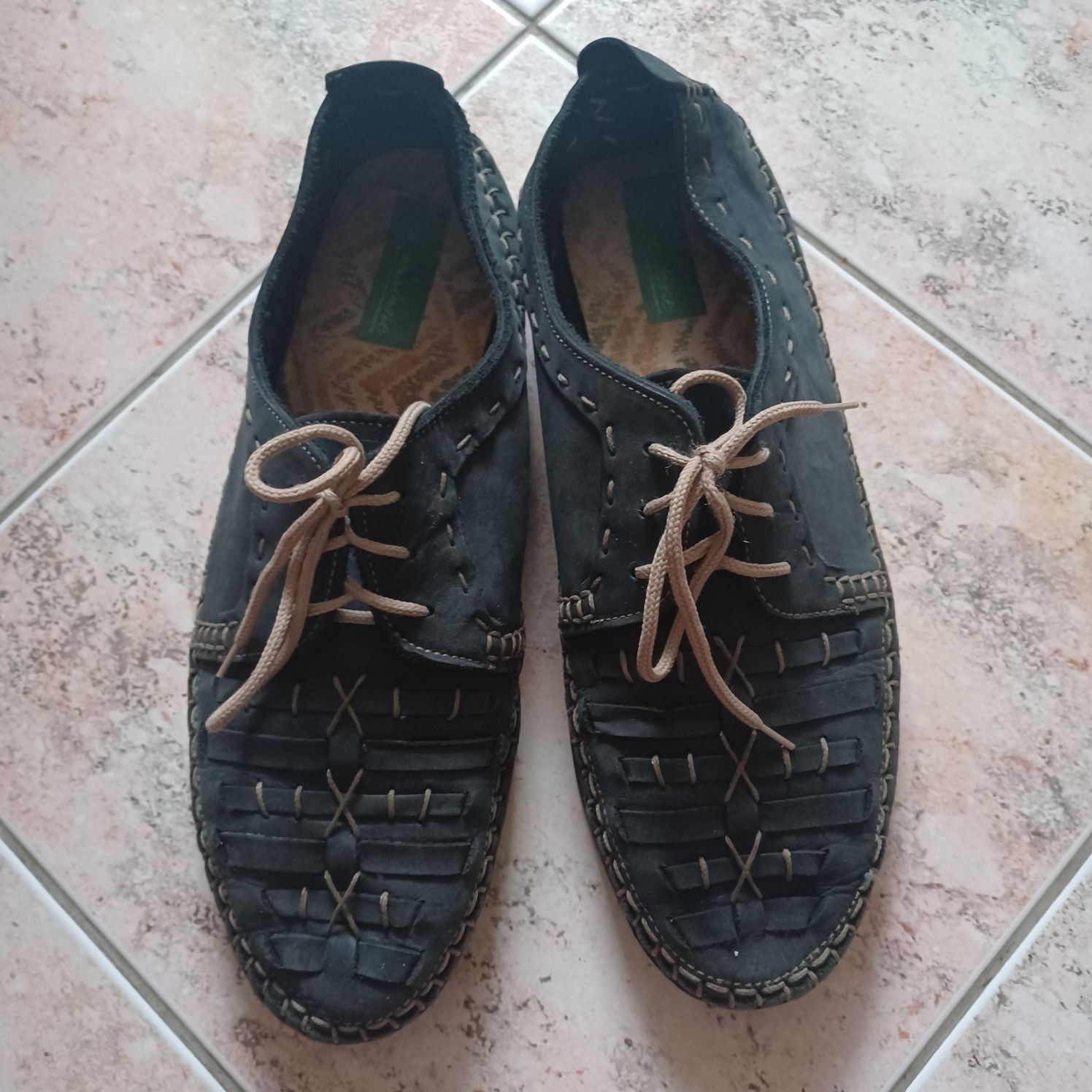Buty włoskie skórzane z miękkiej skóry naturalnej 44