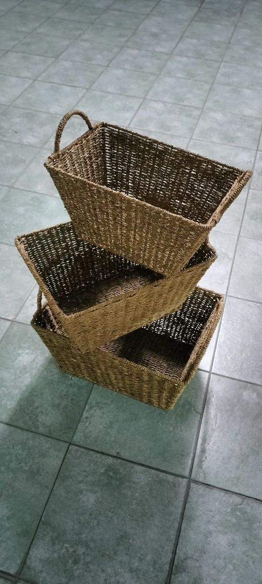 Conjunto de cestos estilo Boho
