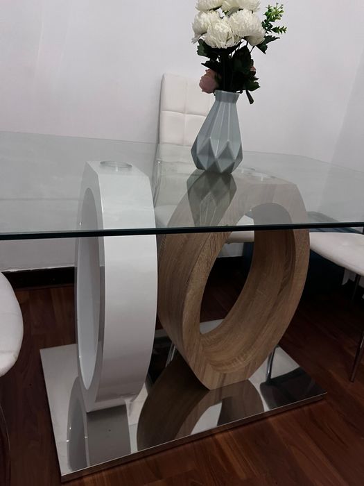 Mesa de vidro Conforama