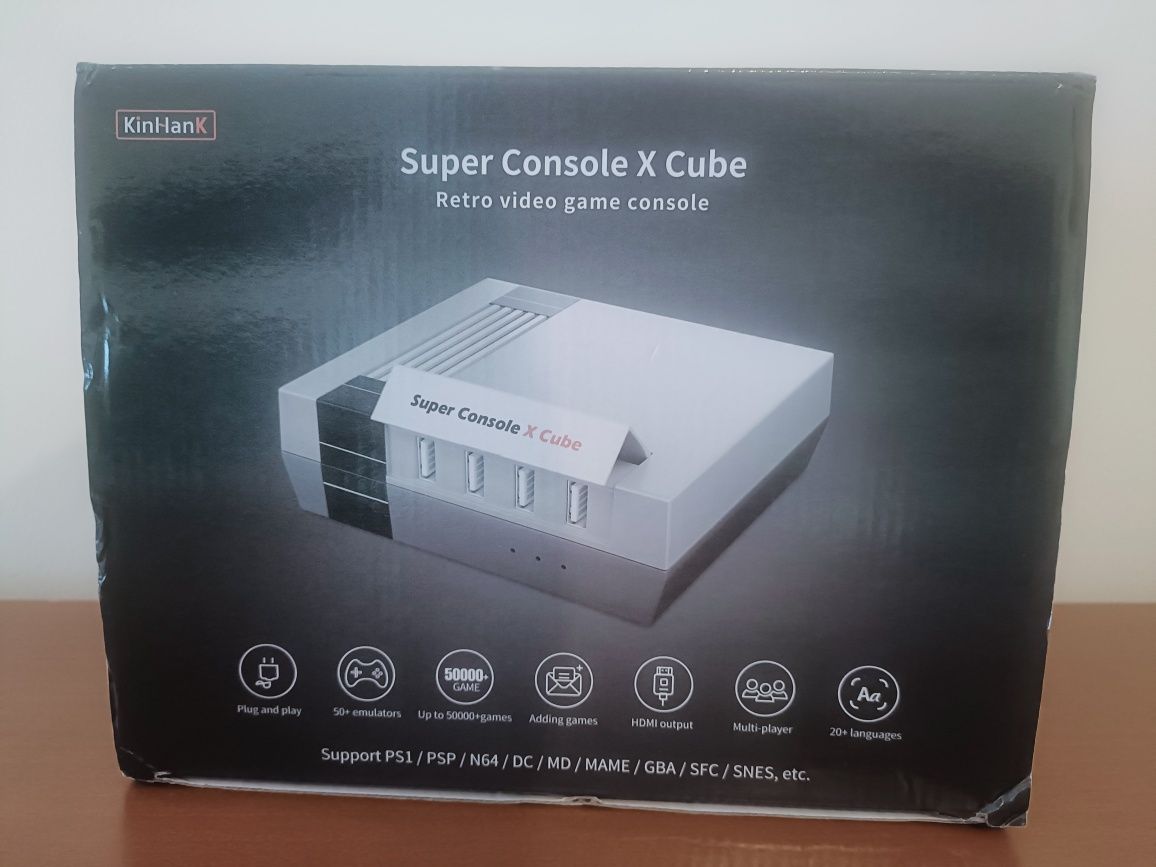 Consola Retro SUPER CONSOLE X CUBE da Kinhank - 256GB - 62358 Jogos