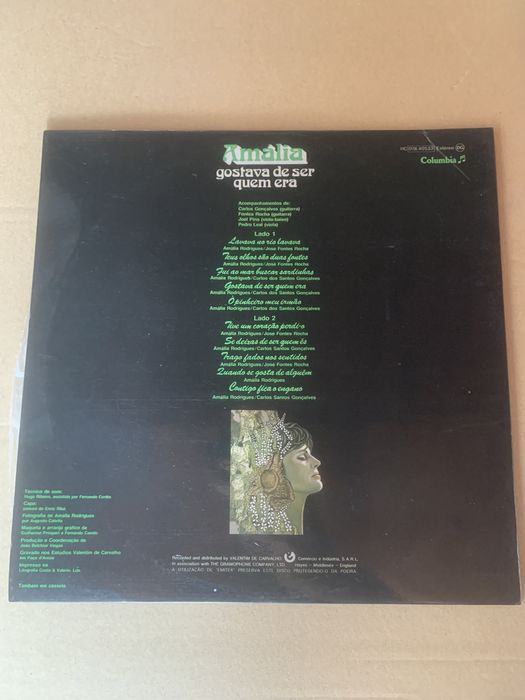 Vinil Amalia rodrigues gostava de ser quem era