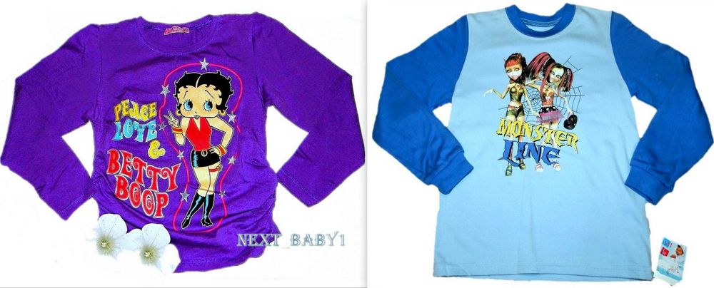 BETTY BOOP MONSTER bluzki 116/122/128(6/8L)