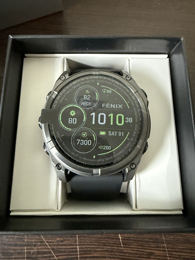 Garmin Fenix 8 51mm MIP Solar Sapphire Carbon grey DLC Titanium EKG