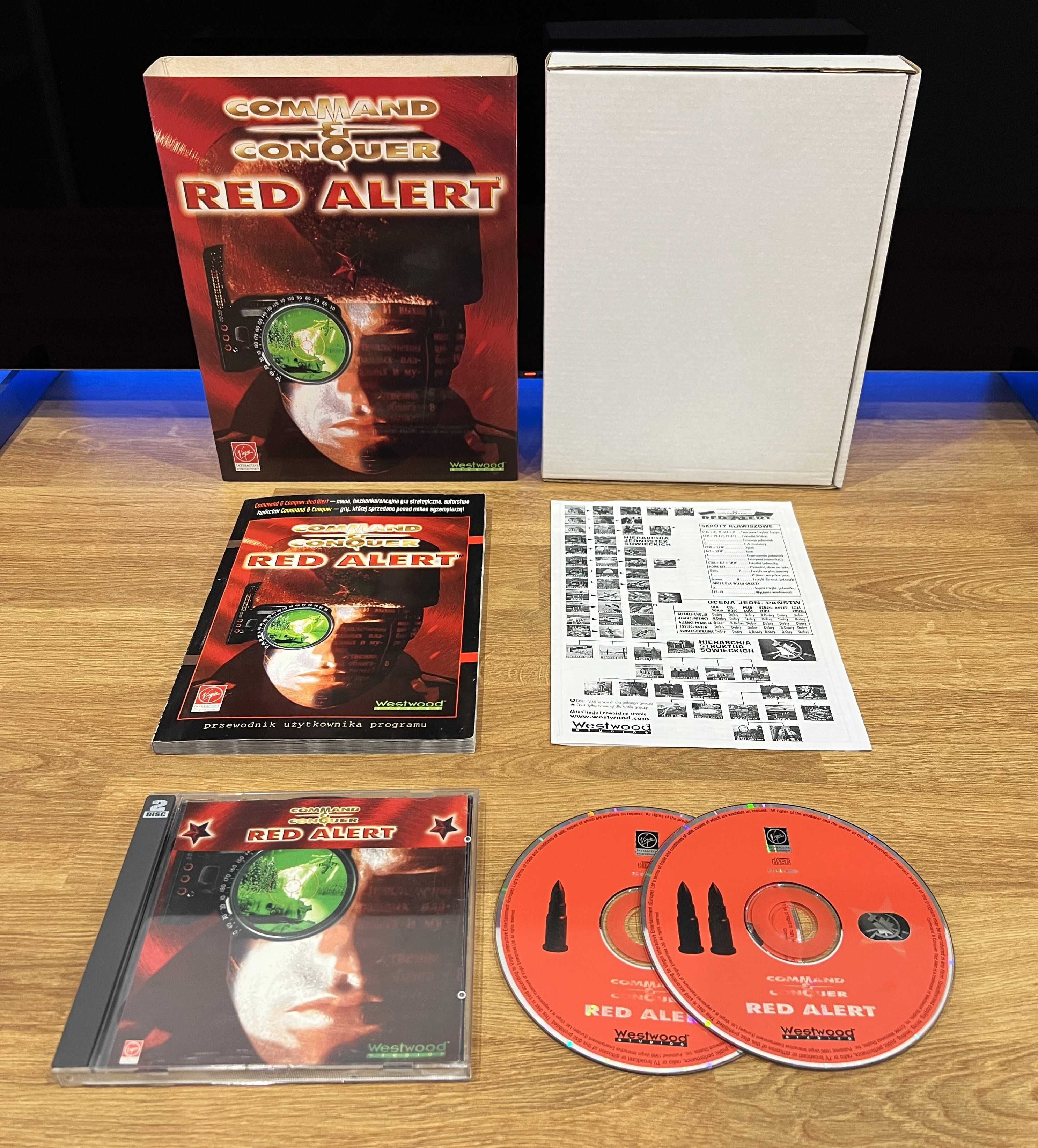 Command & Conquer Red Alert (PC PL 1996) BIG BOX polskie wydanie