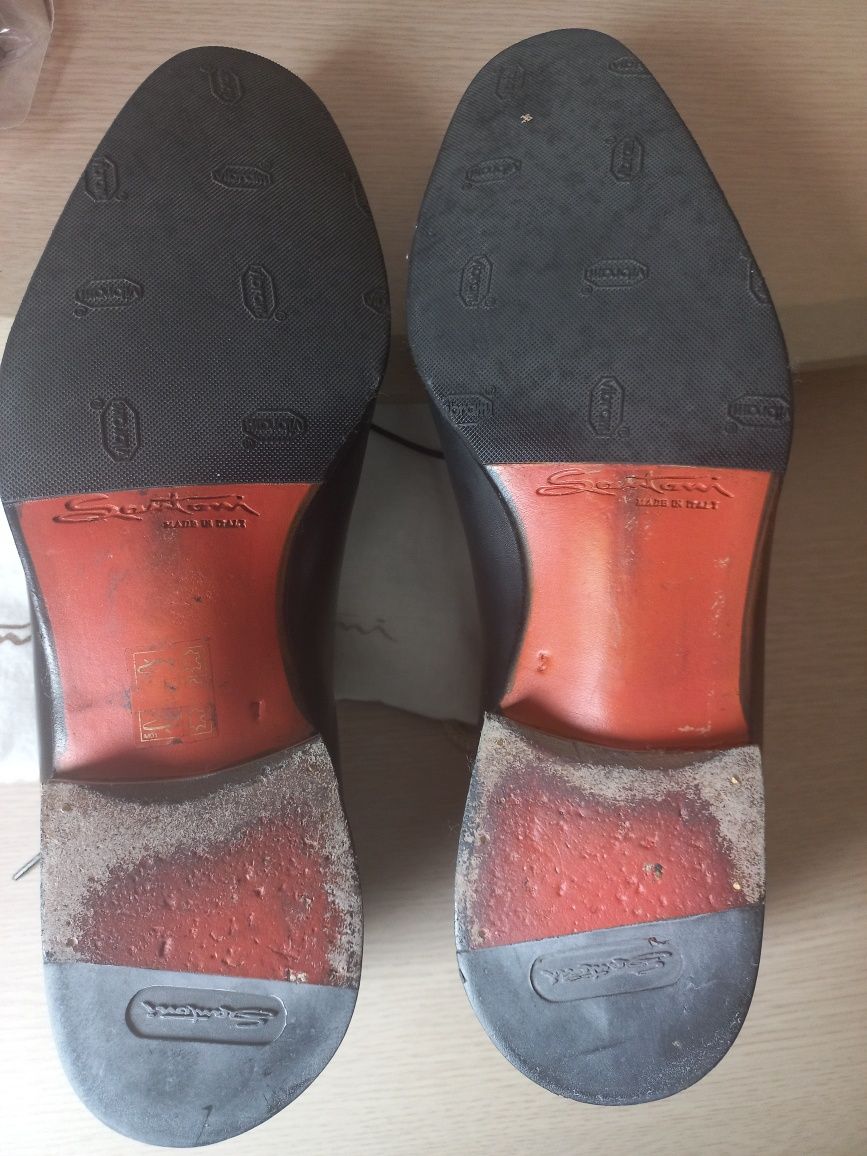 Туфлі кожані Santoni