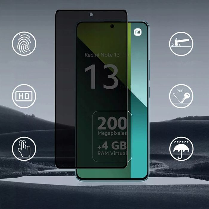 Szkło prywatyzujące Xiaomi Redmi Note 13 Pro 4G / 5G szybka ochronna