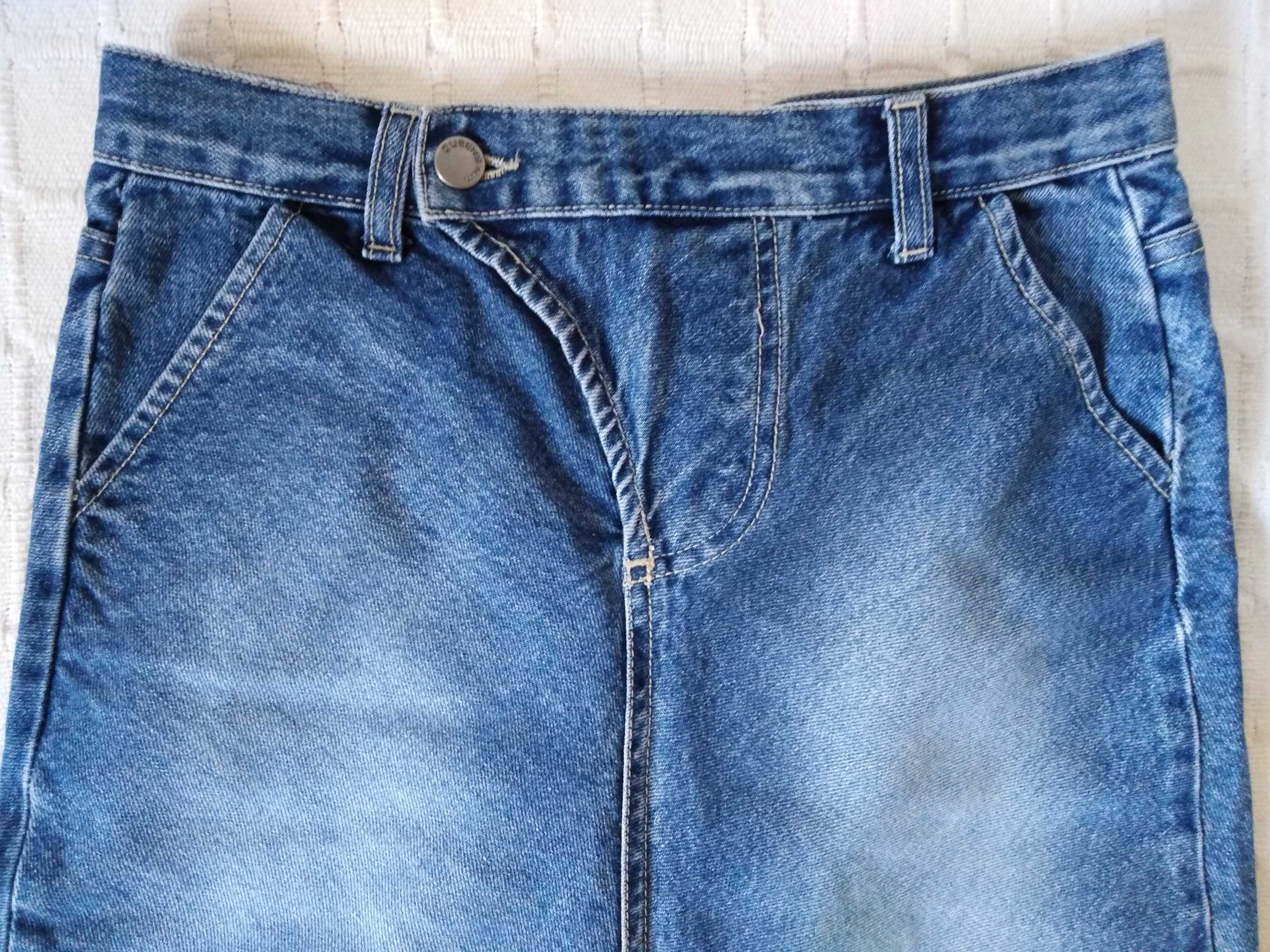 Saias Ganga Azuis Queen Blue Jeans 34