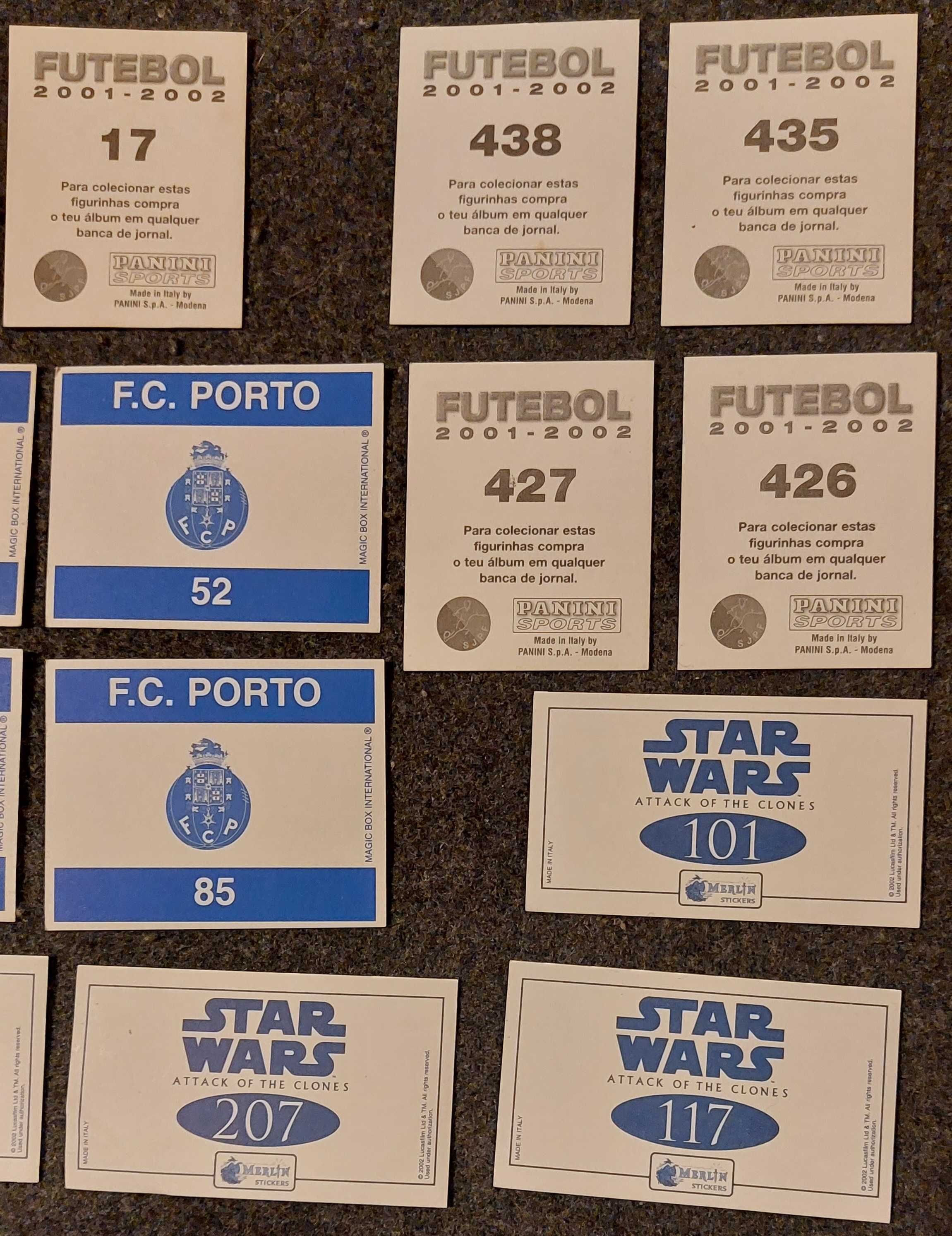 Lote de 21 Cromos de Futebol + Star Wars