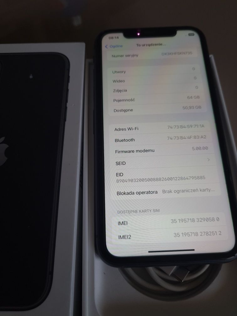 Na sprzedaż Iphone 11 64gb Black