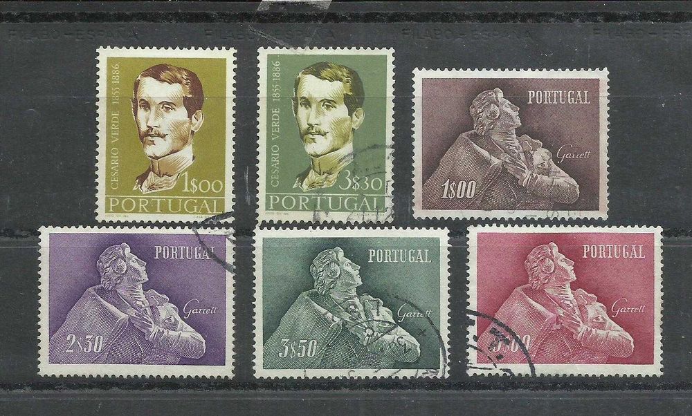 Selos portugueses – Ano completo de 1957, 6 selos usados