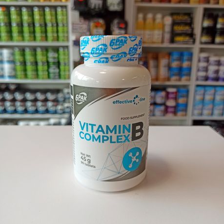6PAK Vitamin B Complex 90kapa Witamina B Kompleks B12 B6, Biotyna