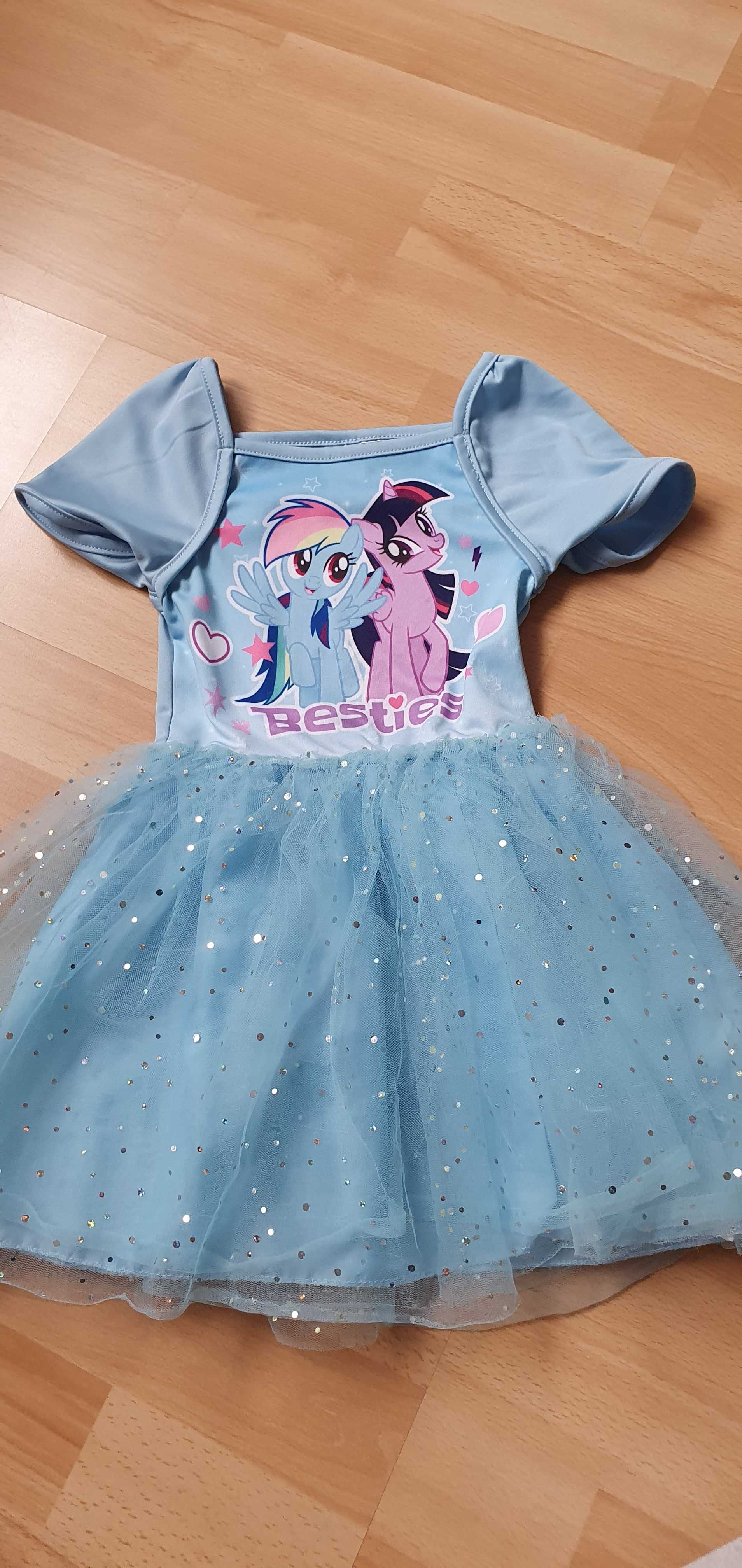Śliczna sukienka tiul My Little Pony firmy Disney rozmiar 98-104cm