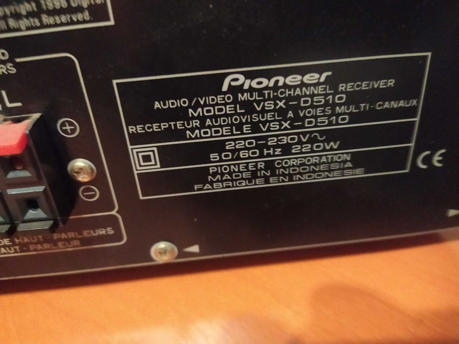 Pioneer VSX-D510 wzmacniacz, amplituner kina domowego