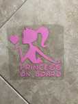 Princesa a bordo sticker