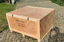 Skrzynia transportowa paleta, zamykana - sklejka