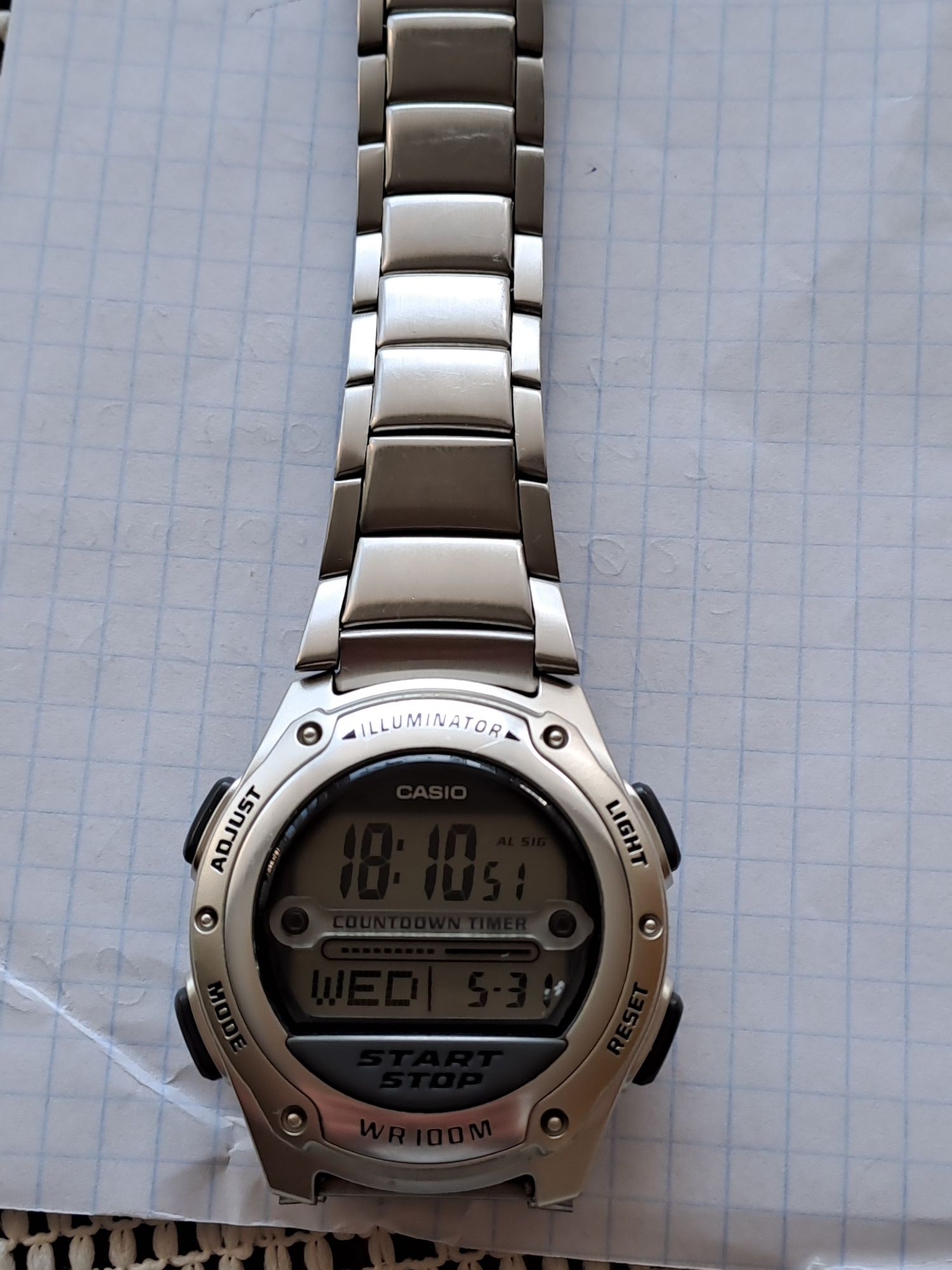 Zegarek Męski z bransoletką Casio W ‐756